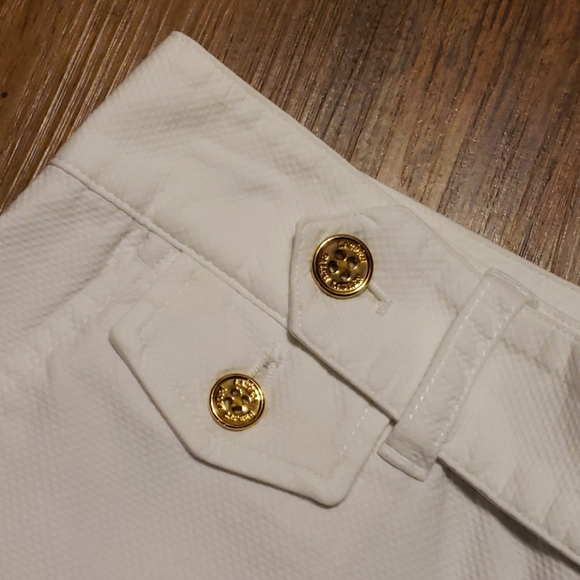 Ralph lauren white capri pants ponte textured - Picture 2 of 6